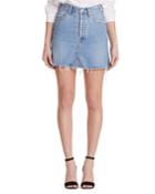 Astrid High-rise Frayed Denim