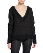 Mirnie Metallic V-neck