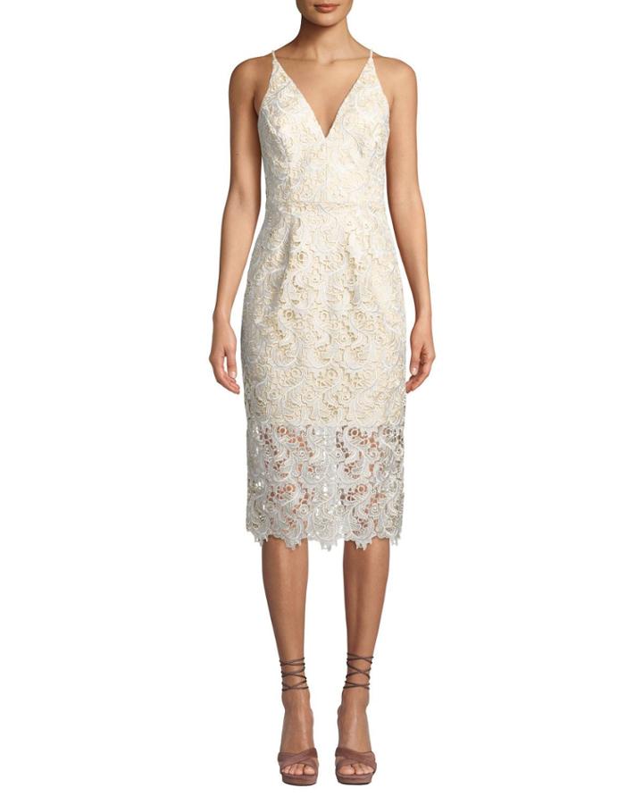 Aurora V-neck Floral Lace