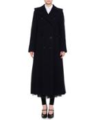 Long Double-breasted Wool Coat