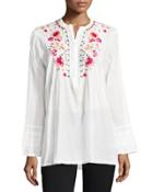 Sable Embroidered Tunic, White