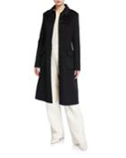 Wool-blend Princess Coat