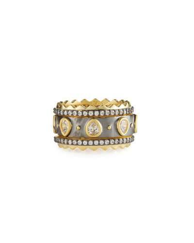Crown Pave Crystal Stacking Rings,