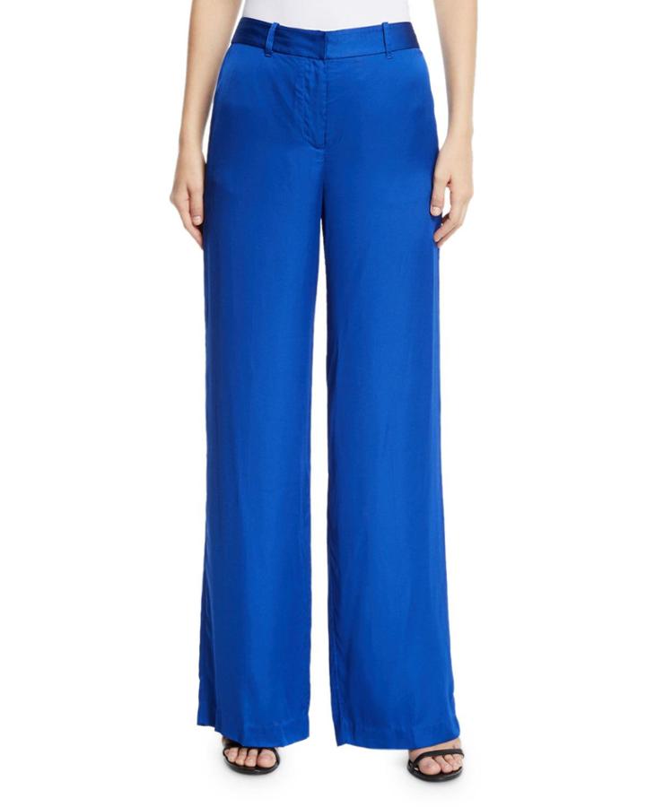 Arwen Wide-leg Charmeuse Trousers