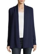 Cashmere Long-sleeve Open-front Cardigan