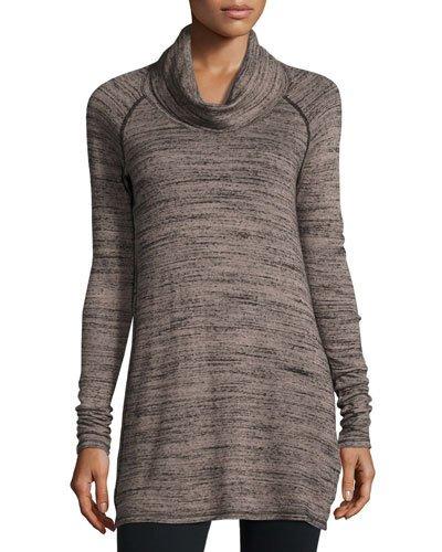 Slub Cowl-neck Tunic