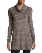 Slub Cowl-neck Tunic