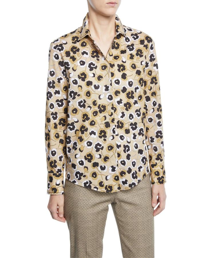 Floral Button Front