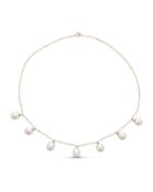 14k Yellow Gold 7-pearl Shaker Necklace