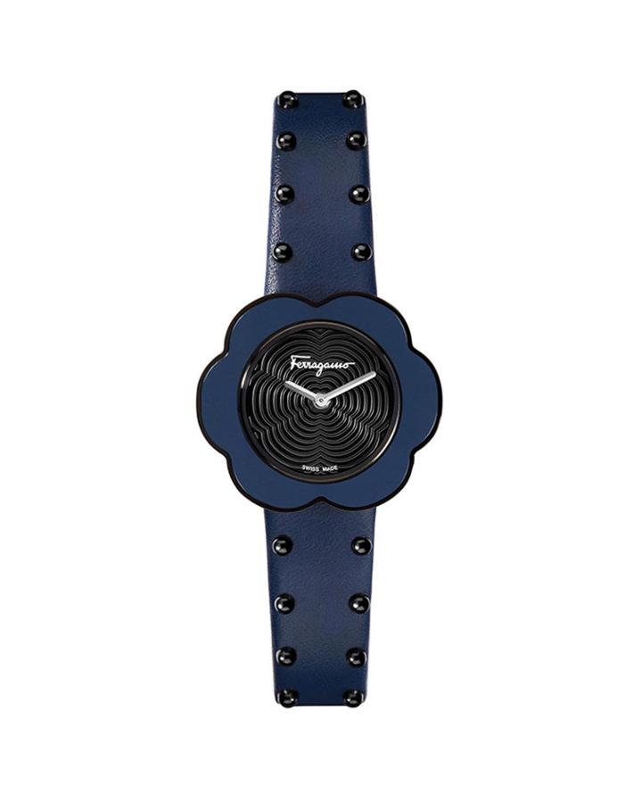 30mm Flower Watch W/ Leather