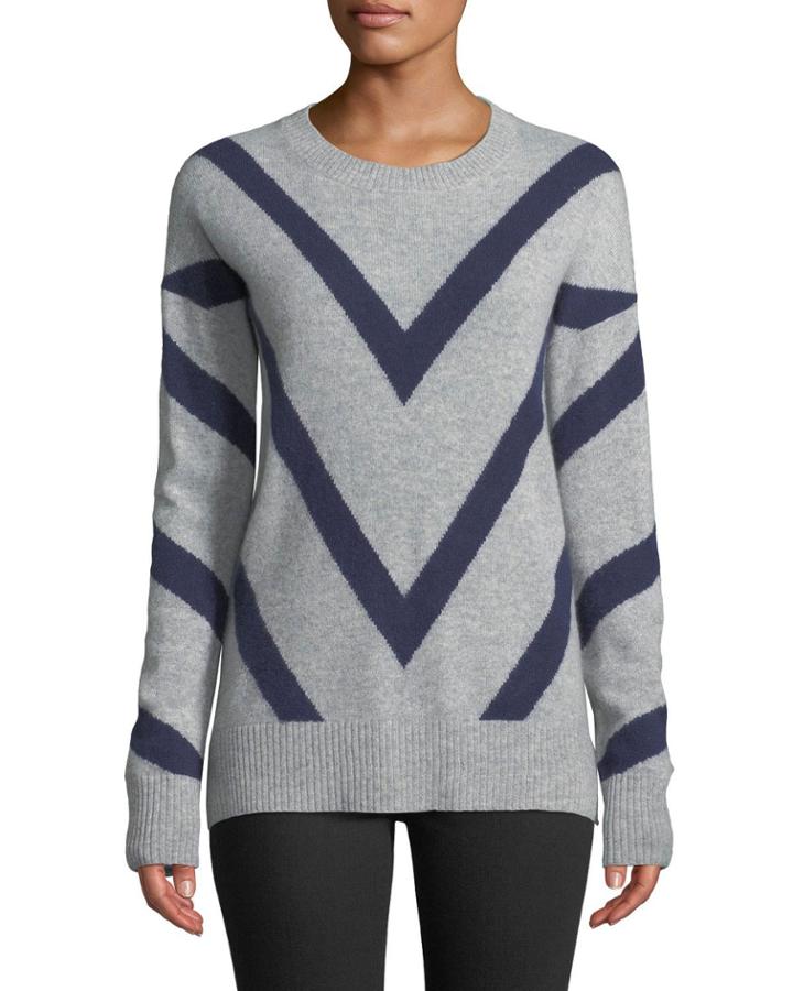 Cashmere Chevron-striped