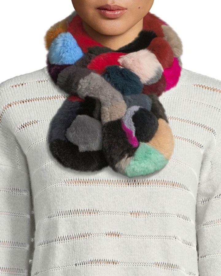 Dyed Rabbit Pompom