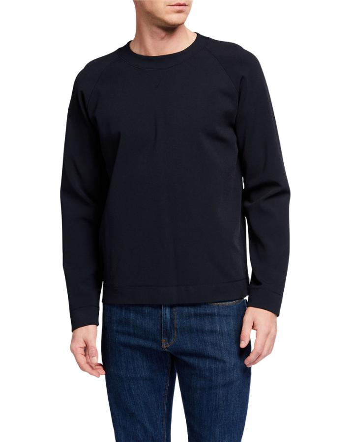 Men's Solid Raglan Crewneck