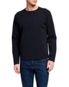Men's Solid Raglan Crewneck