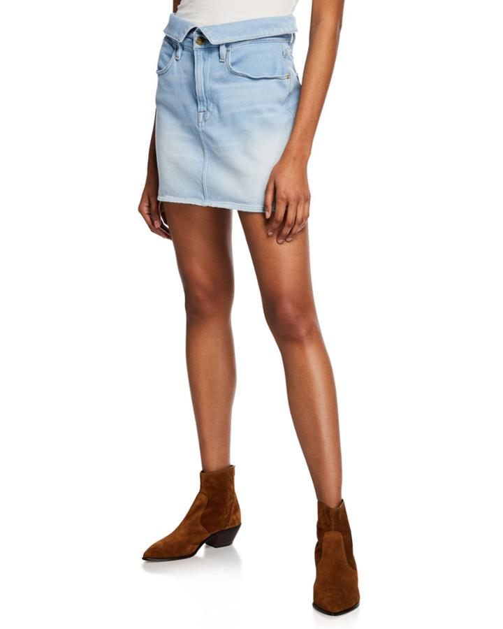Le High Mini Fold-over Denim