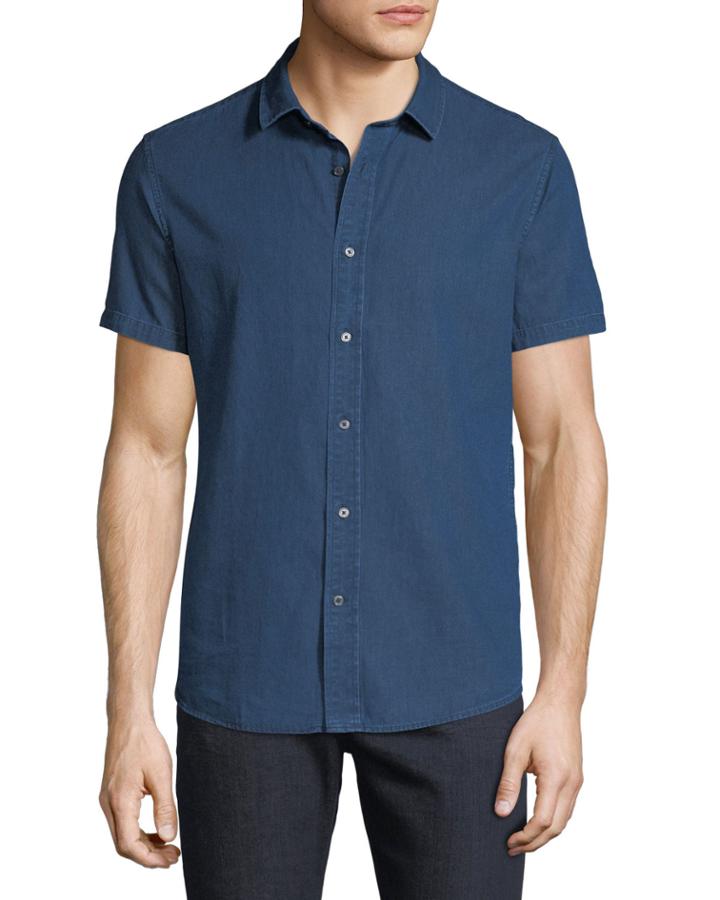 Men's Short-sleeve Chambray