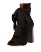 Suede Peep-toe