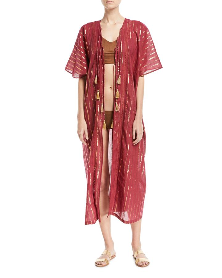 Adria Tasseled Kimono Coverup