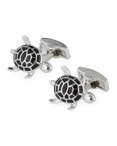 Enamel-inset Turtle Cuff