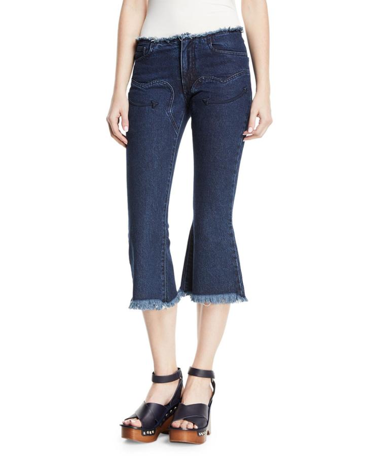 Cowboy Cropped Flare-leg Jeans