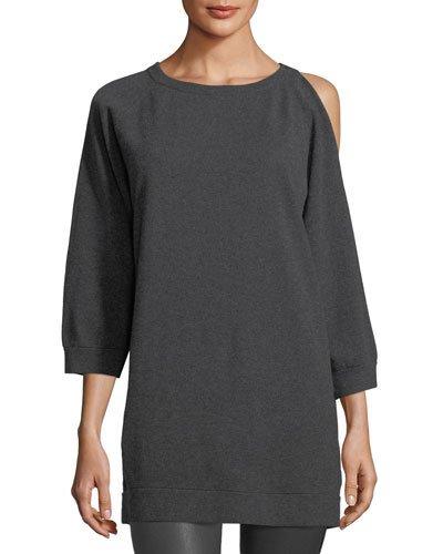Cashmere Asymmetric-sleeve