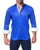 Men's Einstein Satin Navy Shaped-fit
