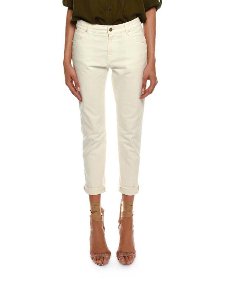 Mid-rise Cropped Boyfriend-style Jeans