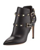 Rockstud Smooth High Bootie