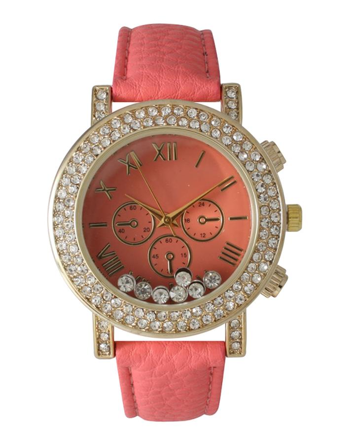 38mm Floating Crystal Watch W/