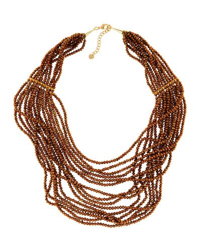 Multi-strand Czech Crystal Necklace
