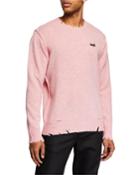Men's Distressed Crewneck