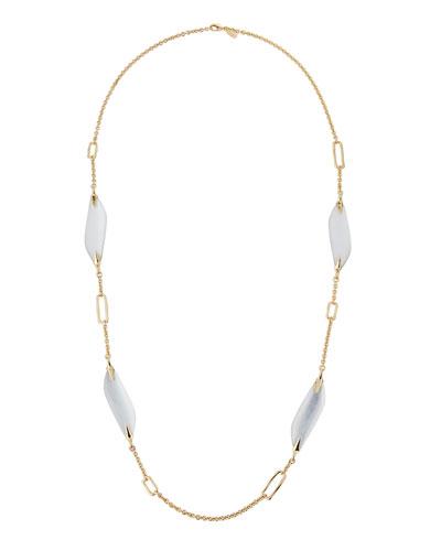 Reversible Liquid Link Station Necklace,