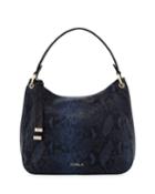 Sienna Snake-embossed Hobo Bag