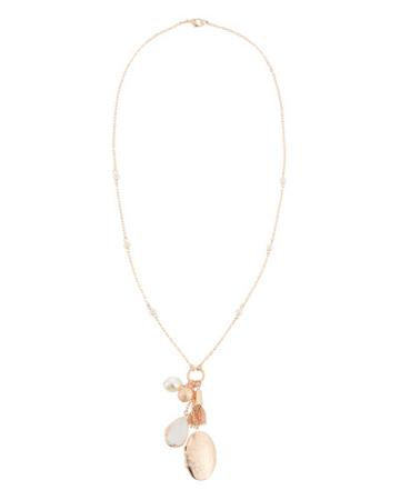 Rose-golden Pendant Charm Necklace