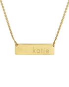 Golden Name Bar Necklace