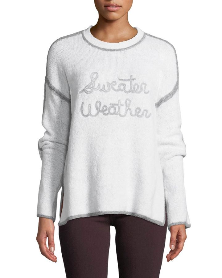 Sweater Weather Embroidered Crewneck