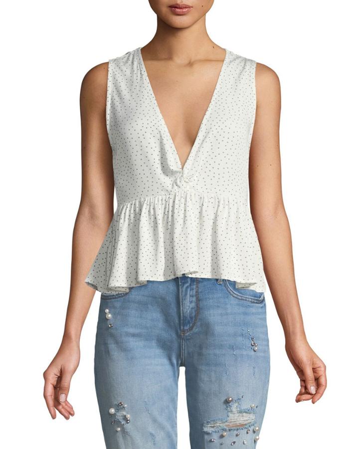 Promise Spotty Twist-front Top