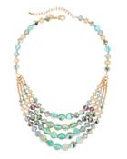 Four-row Crystal Statement Necklace