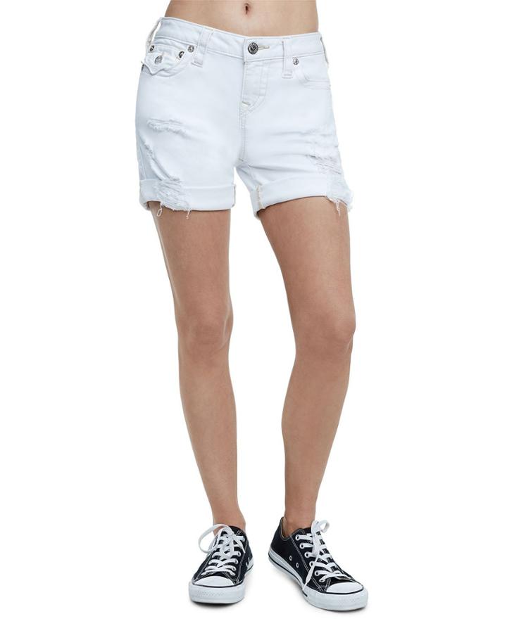 Distressed Rolled-cuff