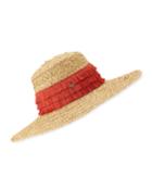 Mar Braided Raffia Sun Hat W/ Fringe Trim