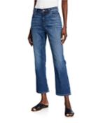 Stretch Denim Ankle Boot-cut Jeans