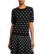 Marine Dot Jacquard