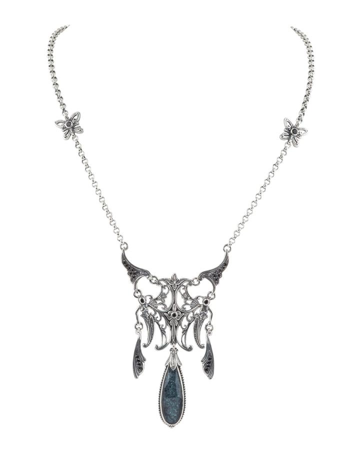 Specular Hematite Pendant Necklace,