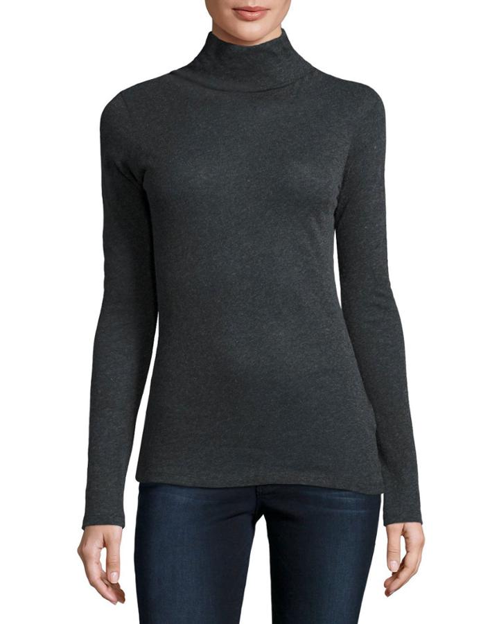 Soft Touch Mock Turtleneck Top