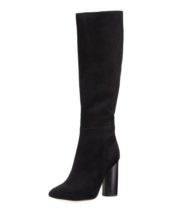 Eyla High-heel Suede Knee Boots