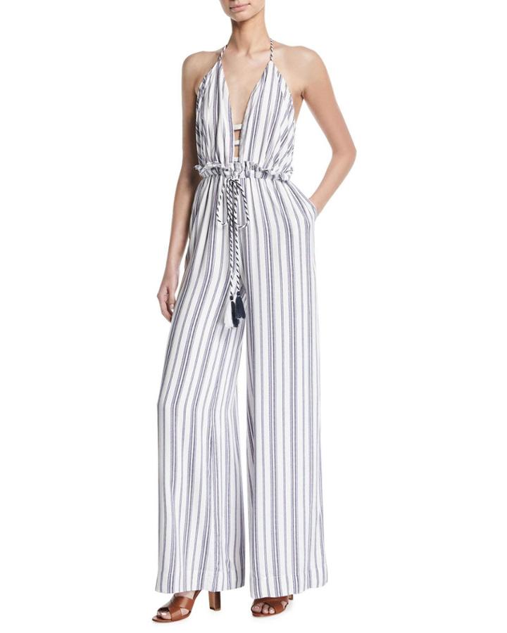Aries Striped Tie-waist Jumpsuit