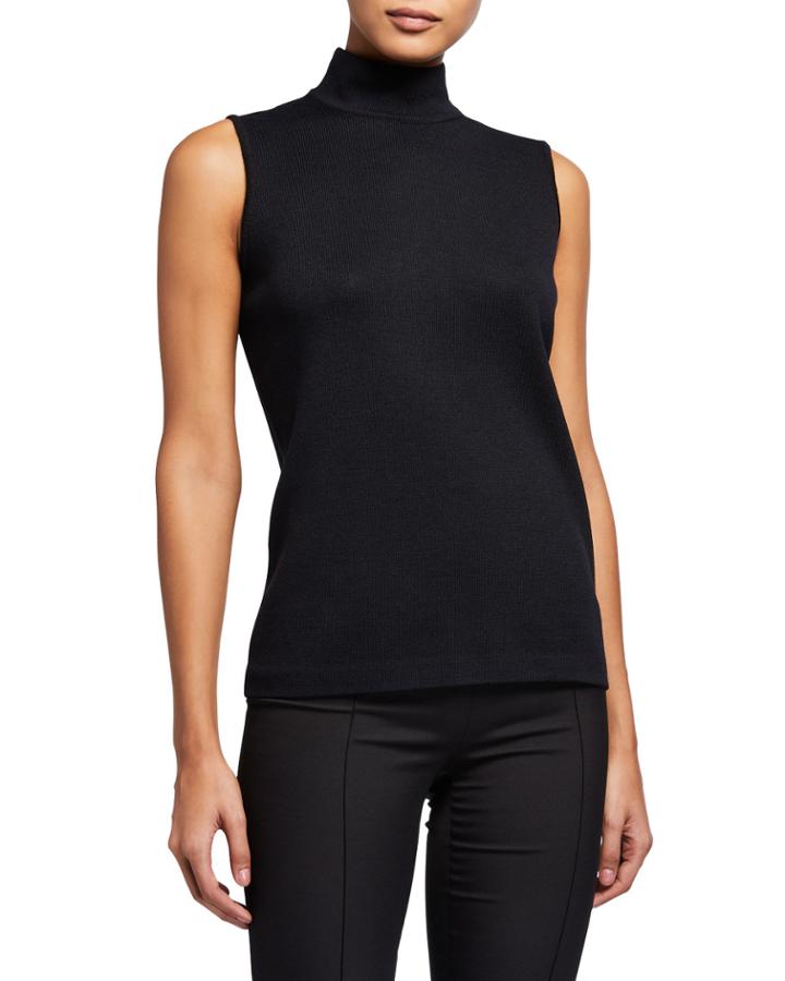 Santana Knit Mock-neck Wool-blend