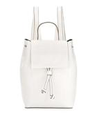 Carmen Faux-leather Backpack, White