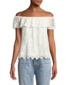 Zahara Lace Off-the-shoulder Top