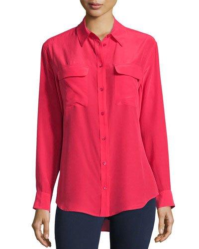 Signature Silk Blouse, Rosetta